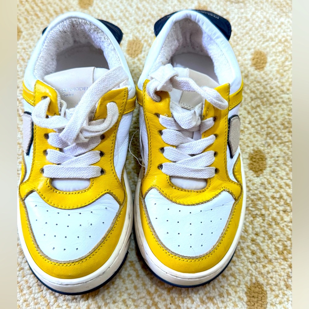 Philippe Model Kids Sneakers in Yellow and White